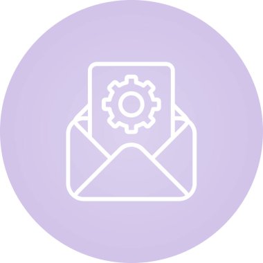 e- posta iletisi simgesi, vektör illüstrasyonu 