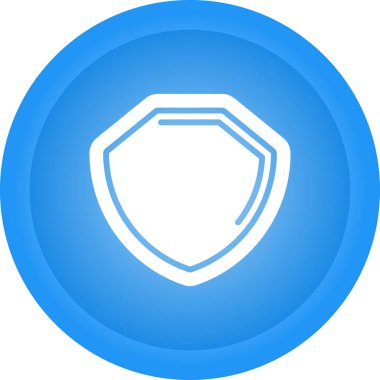 Kalkanın basit vektör simgesi, güvenlik kavramı