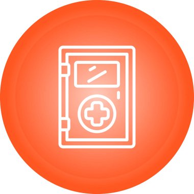 Kapı simgesinin vektör illüstrasyonu