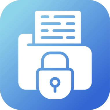Secure Folder icon, vector illustration