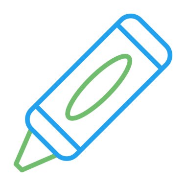 Crayon web simgesinin vektör illüstrasyonu
