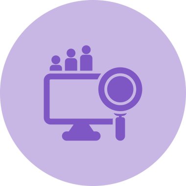 Büyük Veri Analizi vektör resimleme simgesi