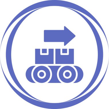  Taşıyıcı simgesi, vektör illüstrasyonu