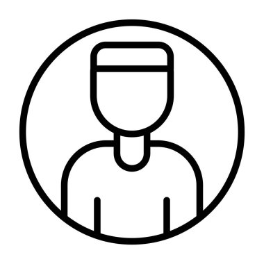 kullanıcı avatar simgesi vektör çizimi