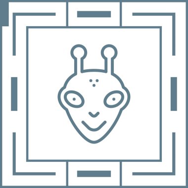  uzaylı vektör ağı simgesi