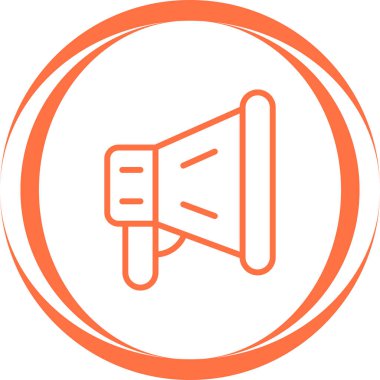 megafon web simgesi, vektör çizim