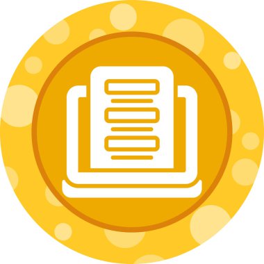 Geribildirim Biçimi Web simgesi, basit vektör illüstrasyonu