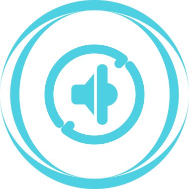 ses simgesi, vektör illüstrasyonu