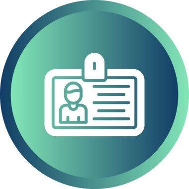 Kartvizit simgesinin vektör illüstrasyonu 