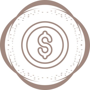 Dolar simgesi vektör illüstrasyonu