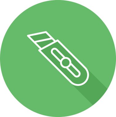 Kağıt Kesicisi web simgesi, basit vektör illüstrasyonu