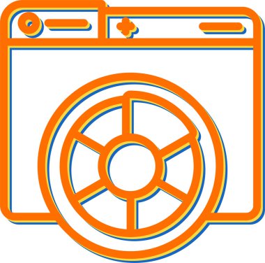 renk paleti. Web simgesi basit illüstrasyon