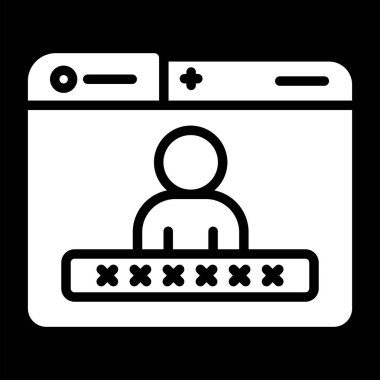 giriş simgesi vektör illüstrasyonu 