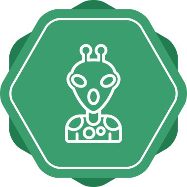  uzaylı vektör ağı simgesi