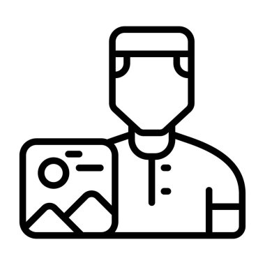 user icon, vector illustration simple design