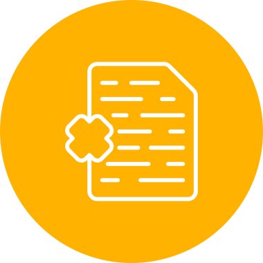 Dosya simgesinin vektör illüstrasyonu 