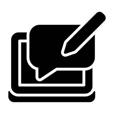 Günlük Yorumu web simgesi basit illüstrasyonuName