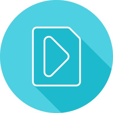 video dosyası simgesini, vektör çizim  