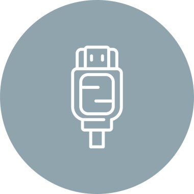 hdmi simgesi, web tasarımı için resimleme