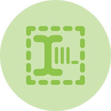 Metin Kutusu, belge ikonu vektör illüstrasyonu 