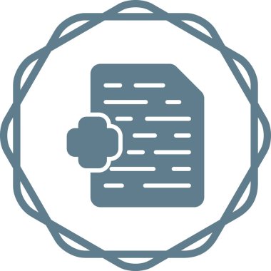 Dosya simgesinin vektör illüstrasyonu 