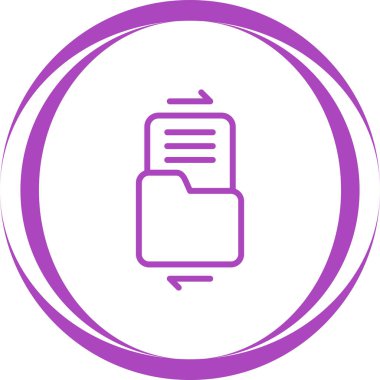 Dosya paylaşım simgesi, vektör illüstrasyonu 