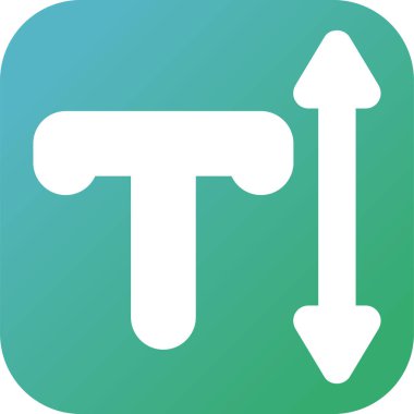 Metin sembolü vektör illüstrasyonu 