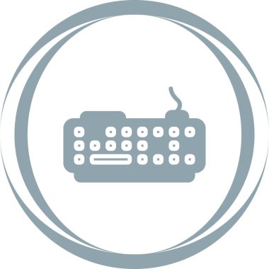 Modern Klavye simgesinin vektör çizimi      