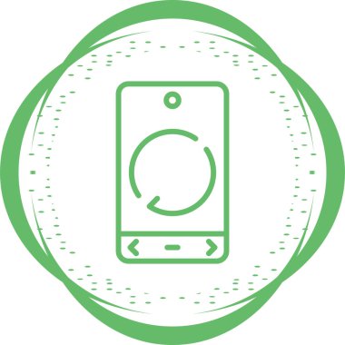 Yeniden yükleme simgesinin vektör çizimi 