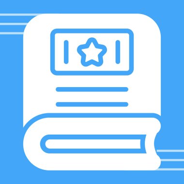 dergi simgesi, vektör illüstrasyonu basit tasarım