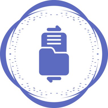 Dosya paylaşım simgesi, vektör illüstrasyonu 