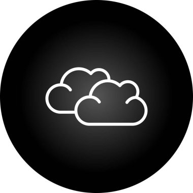 Bulut simgesi web basit illüstrasyon