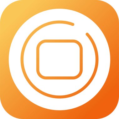 Çember Web simgesi vektör illüstrasyonunu durdur