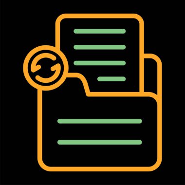 belge eşzamanlama web simgesi vektör illüstrasyonu