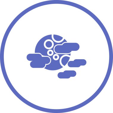 Bulut. Web simgesi basit illüstrasyon 