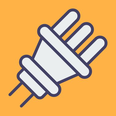 Fiş. Web basit simgesi illüstrasyonu