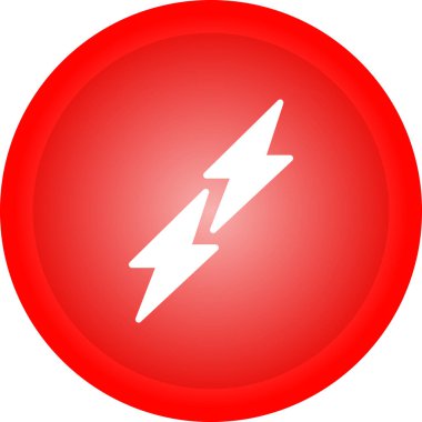 Yıldırım Ağı simgesi, basit vektör illüstrasyonu