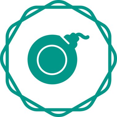 bomba simgesi web basit illüstrasyon
