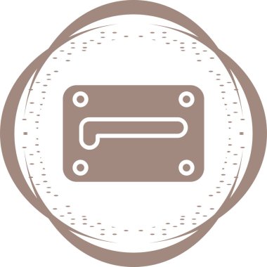 SATA kablo simgesinin web illüstrasyonu