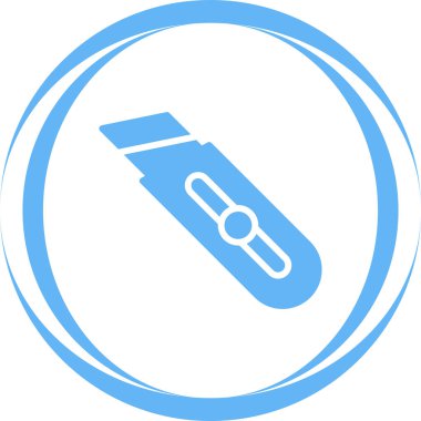 Kağıt Kesicisi web simgesi, basit vektör illüstrasyonu