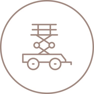 Makas Kaldırma simgesi vektör illüstrasyonu    