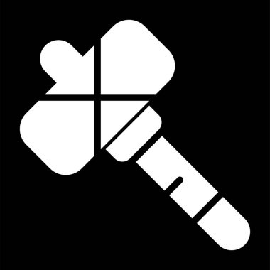 Çekiç ağı simgesi, vektör illüstrasyonu 