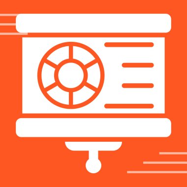 Veri Görselleştirme simgesi, vektör illüstrasyonu 