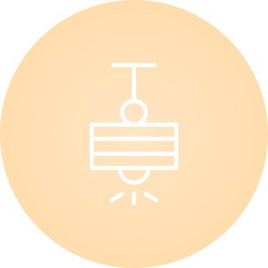 Vektör illüstrasyon Tavan Lambası simgesi 