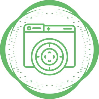 hedef simge, vektör illüstrasyonu basit tasarım