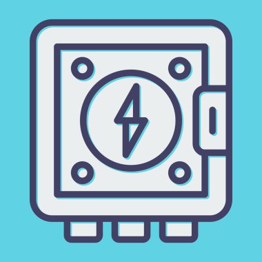Elektrik Panelinin vektör illüstrasyonu