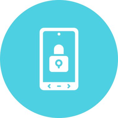 Kilitli ağ simgesi, vektör illüstrasyonu  