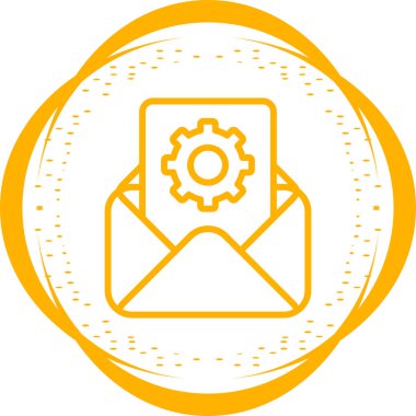 e- posta iletisi simgesi, vektör illüstrasyonu 