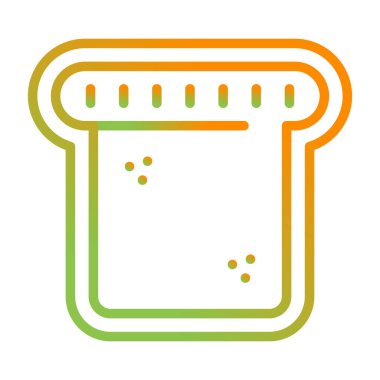 Tost Ağı simgesi, basit vektör illüstrasyonu