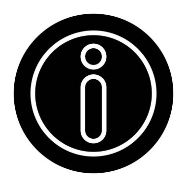 Bilgi. Web simgesi basit illüstrasyon 